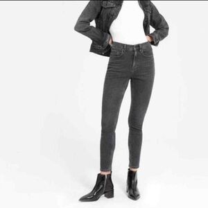 Everlane High-Rise Skinny Jean (Ankle) - Washed Black